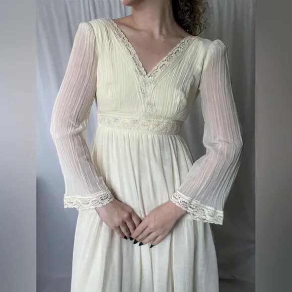 VTG 70s Nadine Prairie Maxi Dress